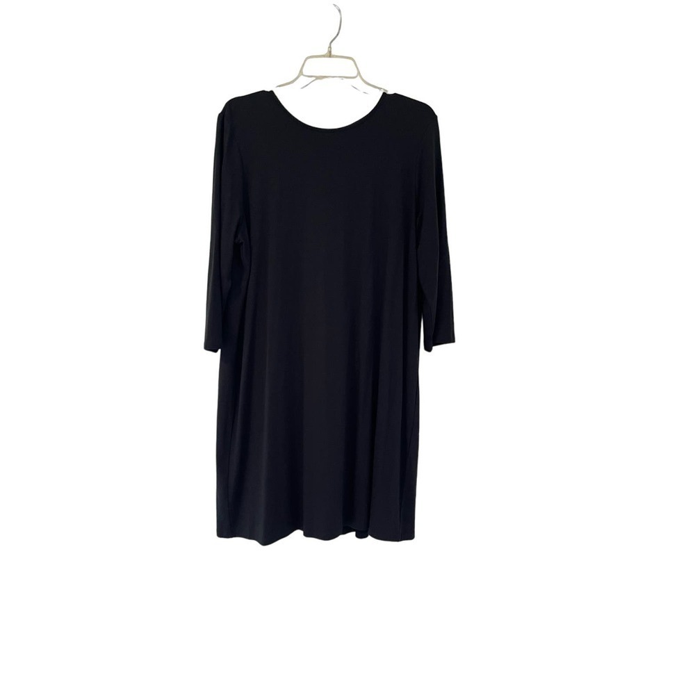 J Jill Wearever Collection Black Dress Large Petit